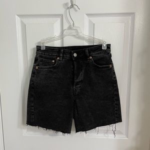 &DENIM Black denim short